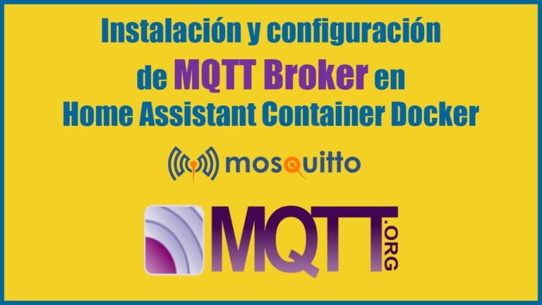 Home Assistant Container: Mosquitto MQTT Broker