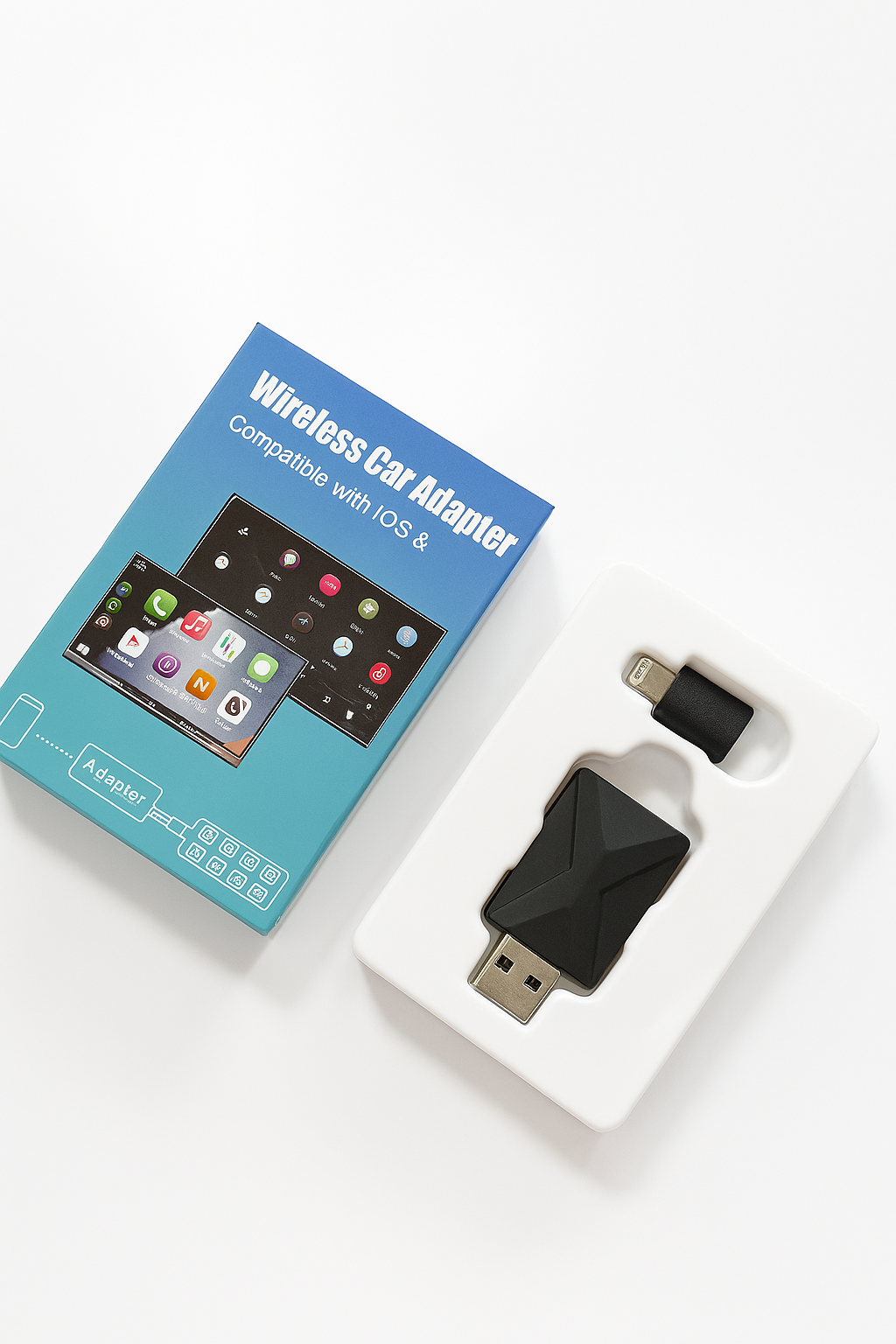 Adaptador inalámbrico Android Auto y Apple CarPlay