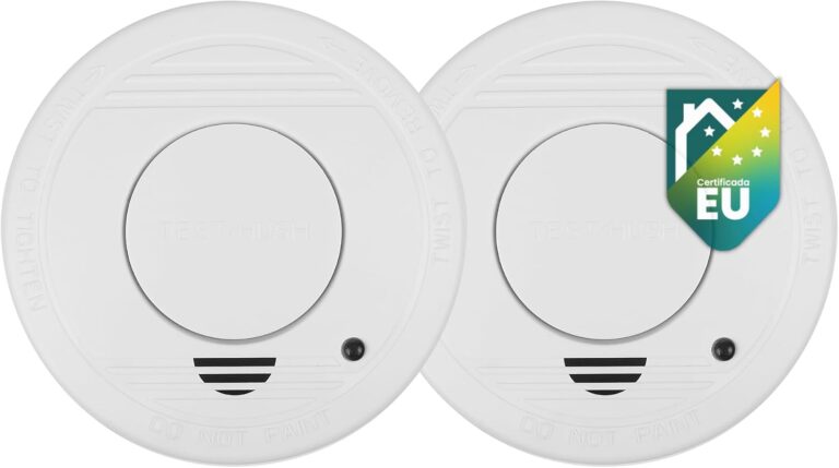 Smartwares PACK 2 detectores de humo con sirena 85 dB – 10 años