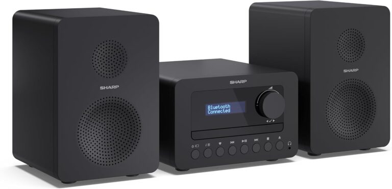 Sharp XL-B520D: Sistema de sonido estéreo con Bluetooth y radio D
