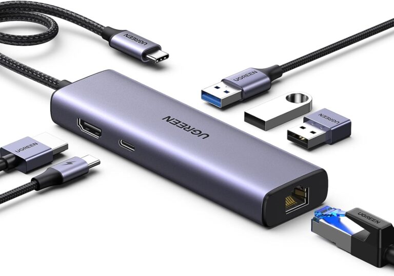 UGREEN Revodok 1061 Hub USB‑C 6 en 1: Conexión 4K y 100W