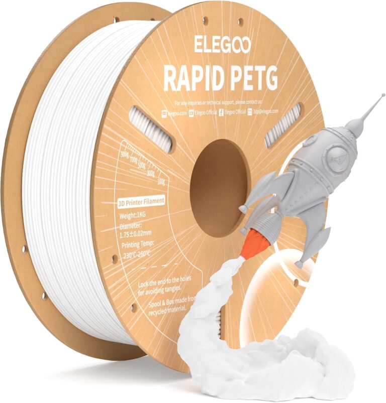 Filamento PETG Blanco ELEGOO 1kg – 17% de descuento