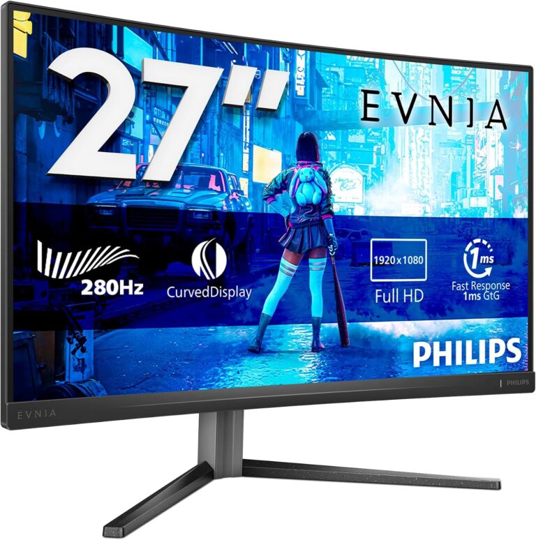 Monitor Gaming Philips Evnia 27″ Curvo 280Hz FHD – Oferta Amazon