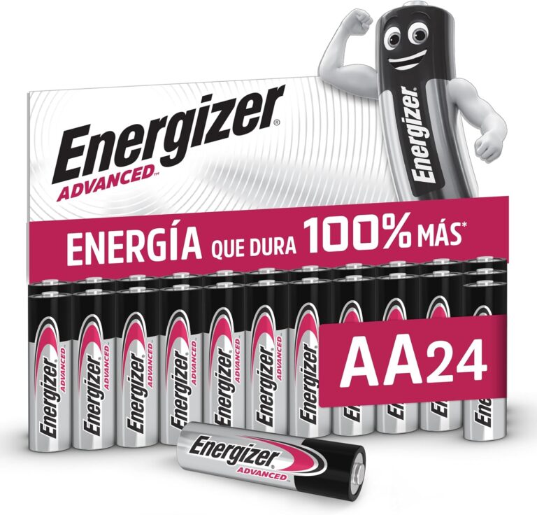 Energizer Advanced – Pilas AA (Paquete de 24) – 1,5V Baterías Alc