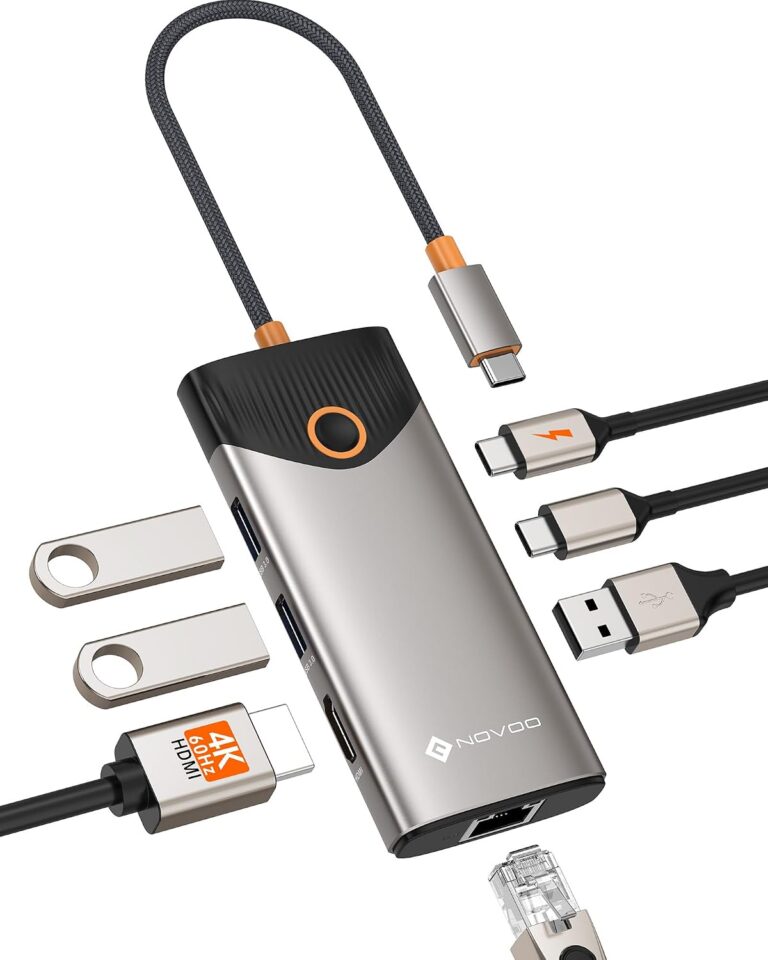 NOVOO Hub USB‑C 7 en 1: Docking Station 4K a 19,47 €