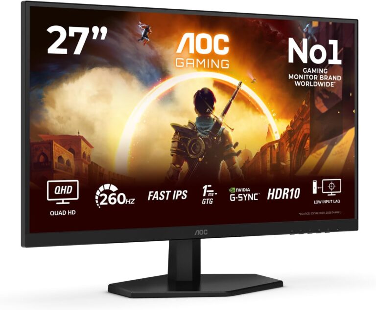 AOC Q27G42ZE Gaming Monitor 27 Pulgadas 260Hz Panel Fast IPS, 1ms