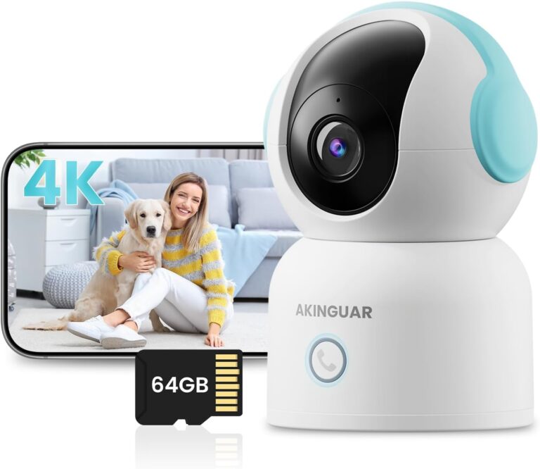 Cámara de seguridad 4K 8MP WiFi interior 360° -57%
