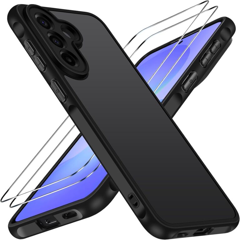 ivoler Mate Funda para Samsung Galaxy A57 5G con 2 Piezas Cristal