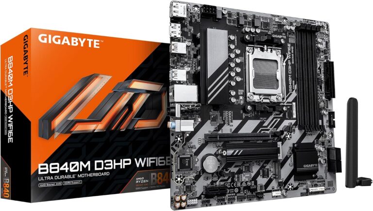 Placa Base Gigabyte B840M D3HP Wi‑Fi 6E DDR5 para Ryzen – Oferta