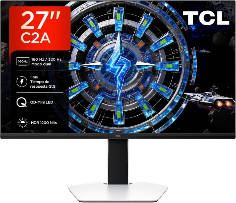 TCL 27C2A – Monitor Gaming 27 Pulgadas, QD-Mini LED, modo dual (U