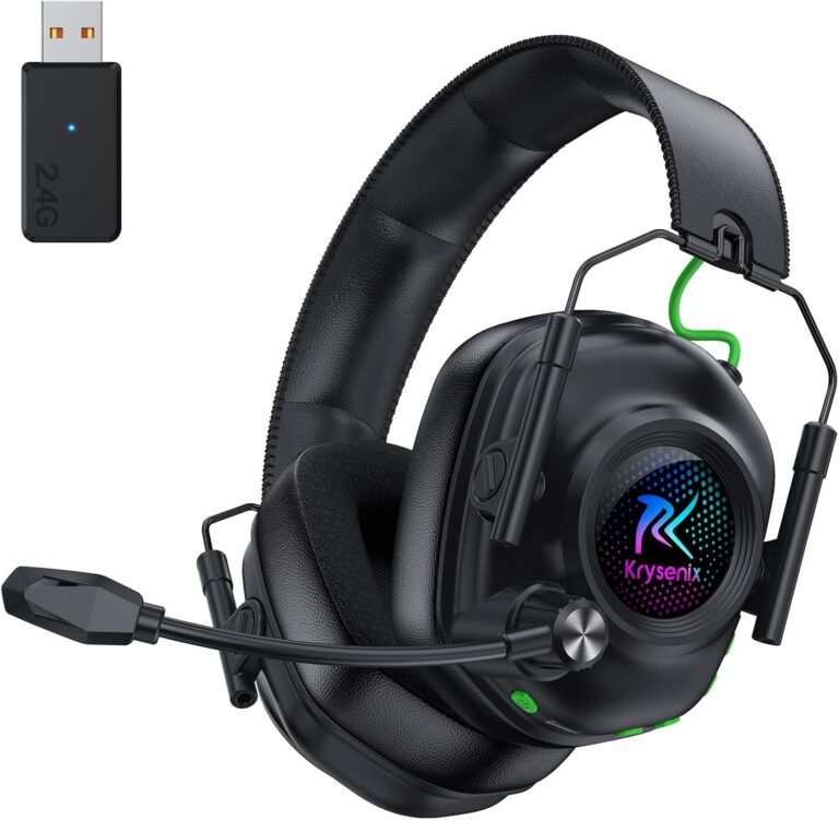 Auriculares Gaming Krysenix Inalámbricos 60h batería -24%